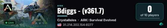 Bdiggs - (v361.7) live status badge
