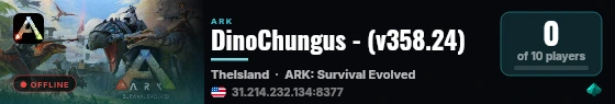 DinoChungus - (v358.24) live status badge