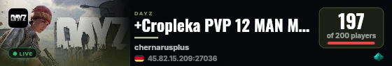 +Cropleka PVP 12 MAN MAX|X15LOOT|TRADER|BOATS|HELIS|EVENTS live status badge