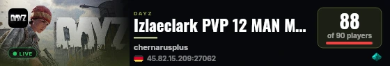 Izlaeclark PVP 12 MAN MAX|X15LOOT|TRADER|BOATS|HELIS|EVENTS live status badge