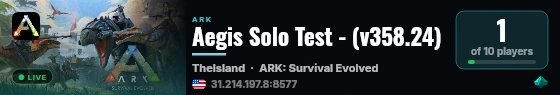 Aegis Solo Test - (v358.24) live status badge