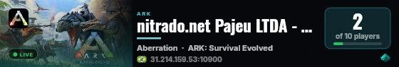 nitrado.net Pajeu LTDA - (v361.7) live status badge