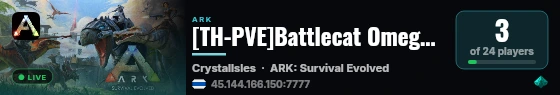 [TH-PVE]Battlecat Omega Server - (v358.24) live status badge