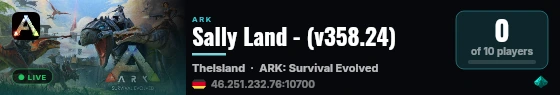 Sally Land - (v358.24) live status badge