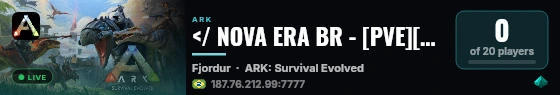 </ NOVA ERA BR - [PVE][10X] - FJORDUR /> - (v358.24) live status badge