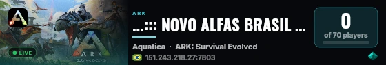 ...::: NOVO ALFAS BRASIL [OFICIAL-AQ] PVE 5X :::... - (v361.7) live status badge