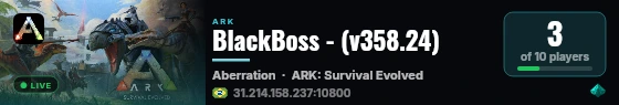BlackBoss - (v358.24) live status badge