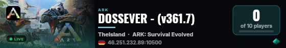 DOSSEVER - (v361.7) live status badge