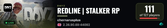REDLINE | STALKER RP live status badge