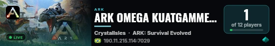 ARK OMEGA KUATGAMMERSYT - (v361.7) live status badge