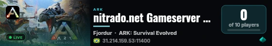 nitrado.net Gameserver PIUZEIRA - (v361.7) live status badge