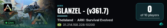 GLANZEL - (v361.7) live status badge