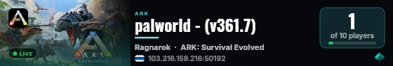 palworld - (v361.7) live status badge