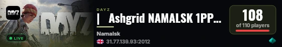 |   Ashgrid NAMALSK 1PP | BBP | HELI | EVENTS | LOOT+ live status badge