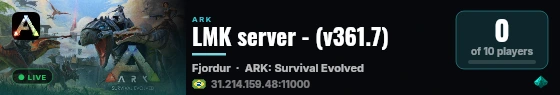 LMK server - (v361.7) live status badge