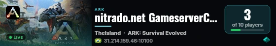 nitrado.net GameserverCIDADENUDISTA - (v358.24) live status badge