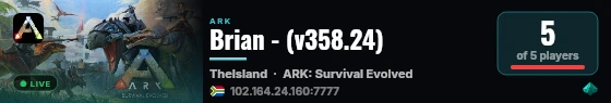 Brian - (v358.24) live status badge