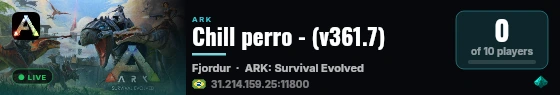 Chill perro - (v361.7) live status badge
