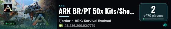 ARK BR/PT 50x Kits/Shop - (v361.7) live status badge