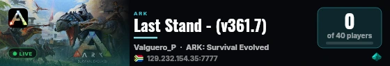 Last Stand - (v361.7) live status badge