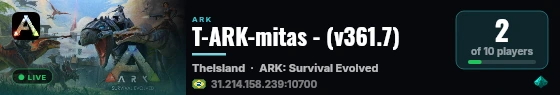 T-ARK-mitas - (v361.7) live status badge