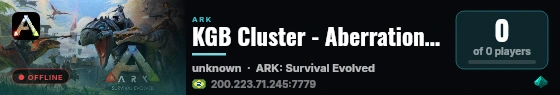 KGB Cluster - Aberration - (v361.7) live status badge