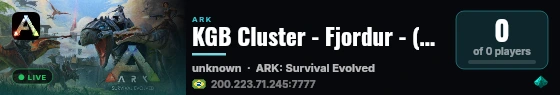 KGB Cluster - Fjordur - (v361.7) live status badge