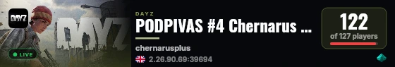 PODPIVAS #4 Chernarus LITE live status badge