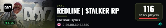 REDLINE | STALKER RP live status badge
