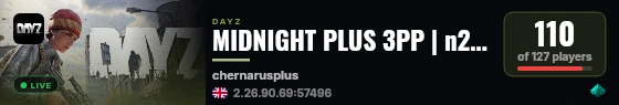 MIDNIGHT PLUS 3PP | n2 | Chernarus | WIPE 19.09 live status badge