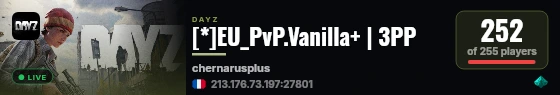 [*]EU_PvP.Vanilla+ | 3PP live status badge
