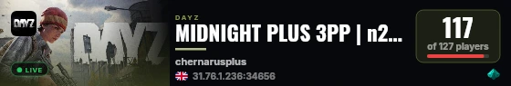 MIDNIGHT PLUS 3PP | n2 | Chernarus | WIPE 19.09 live status badge