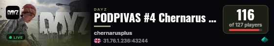 PODPIVAS #4 Chernarus LITE live status badge