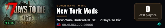 New York Mods live status badge