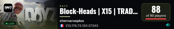 Block-Heads | X15 | TRADER | HELI | CARS | BUNKERS | Twitch live status badge