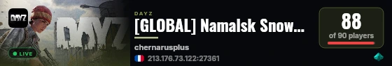 [GLOBAL] Namalsk Snowpeak Haven * Casual PvP PvP X20 Loot Events live status badge