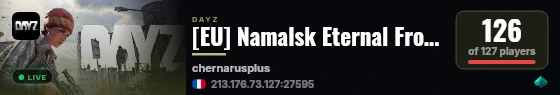[EU] Namalsk Eternal Frostland - Solo PvP PvE High FPS Events live status badge