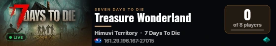 Treasure Wonderland live status badge