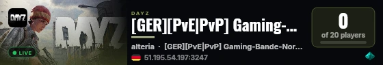 [GER][PvE|PvP] Gaming-Bande-Nord | Trader | Heli-Cars  |Undergr live status badge