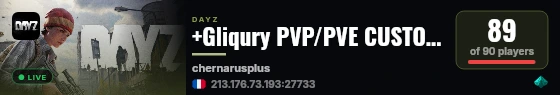 +Gliqury PVP/PVE CUSTOM BUILDING | Quests | Cars | Trader | 20x Loot live status badge