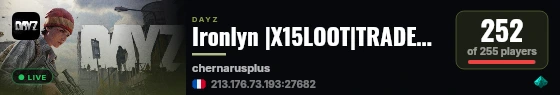 Ironlyn |X15LOOT|TRADER|BOATS|HELIS|EVENTS live status badge