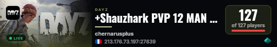 +Shauzhark PVP 12 MAN MAX|X15LOOT|TRADER|BOATS|HELIS|EVENTS live status badge