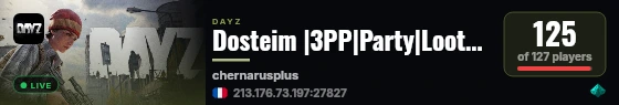 Dosteim |3PP|Party|Loot+|Guns+|Map live status badge