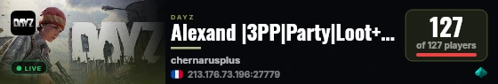 Alexand |3PP|Party|Loot+|Guns+|Map live status badge