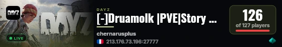 [-]Druamolk |PVE|Story Mode|Custom Events live status badge