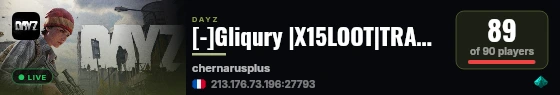 [-]Gliqury |X15LOOT|TRADER|BOATS|HELIS|EVENTS live status badge