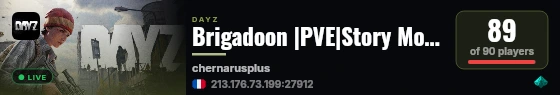 Brigadoon |PVE|Story Mode|Custom Events live status badge