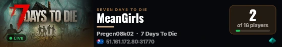 MeanGirls live status badge