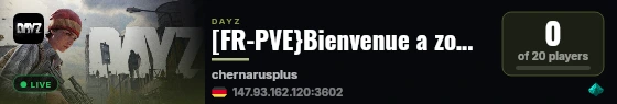 [FR-PVE}Bienvenue a zombieland/Trader/boats/helico live status badge