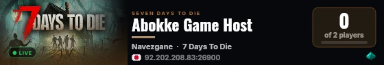 Abokke Game Host live status badge